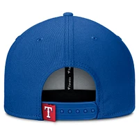 Casquette Snapback Fanatics Royal/Red Texas Rangers Clubhouse Splitter pour homme