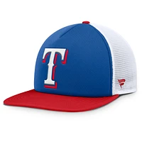 Casquette Snapback en mousse fondamentale pour hommes Fanatics Royal/White Texas Rangers