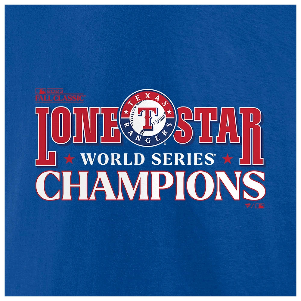 Men's Fanatics Royal Texas Rangers 2023 World Series Champions Hitting Streak T-Shirt