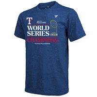 Men's Fanatics Royal Texas Rangers 2023 World Series Champions Locker Room Tri-Blend T-Shirt