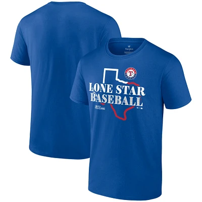 Men's Fanatics  Royal Texas Rangers 2023 World Series Hometown T-Shirt