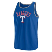 Débardeur Fanatics Royal Texas Rangers Bet pour hommes