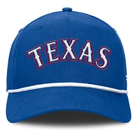 Casquette ajustable en forme de A Clubhouse Foul Ball Fanatics Royal Texas Rangers pour hommes