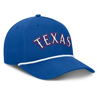 Casquette ajustable en forme de A Clubhouse Foul Ball Fanatics Royal Texas Rangers pour hommes