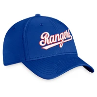 Casquette Cooperstown Core Flex Fanatics Royal Texas Rangers pour hommes