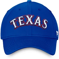 Casquette Fanatics Royal Texas Rangers Core Flex pour hommes