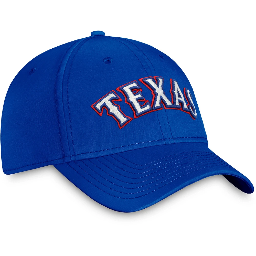 Casquette Fanatics Royal Texas Rangers Core Flex pour hommes