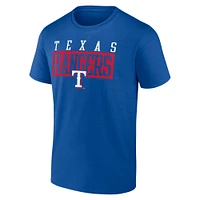 T-shirt difficile à battre des Royal Texas Rangers Fanatics pour hommes