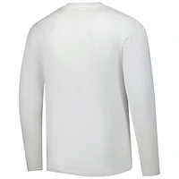 Men's Fanatics  White Texas Rangers Press Box Long Sleeve T-Shirt