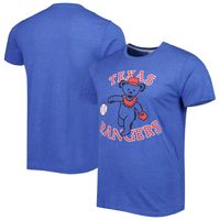 Men's Homage Royal Texas Rangers Grateful Dead Tri-Blend T-Shirt