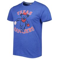 Men's Homage Royal Texas Rangers Grateful Dead Tri-Blend T-Shirt