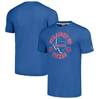 Men's Homage Royal Texas Rangers Hyper Local Tri-Blend T-Shirt