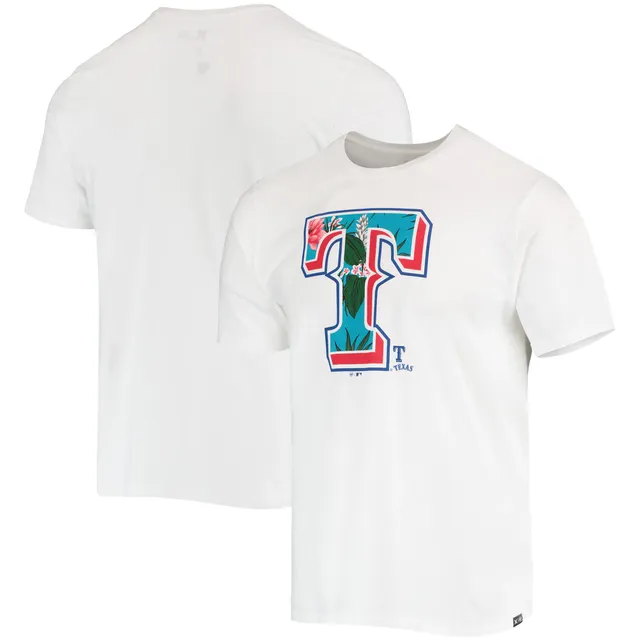 Men's Fanatics Branded Heathered Gray Texas Rangers Official Team Logo T-Shirt