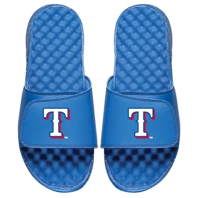 Texas Rangers ISlide Personalized Alternate Logo Slide Sandals - Royal