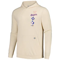 Sweat à capuche crème pour hommes Levelwear Texas Rangers Base Line