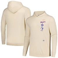 Sweat à capuche crème pour hommes Levelwear Texas Rangers Base Line