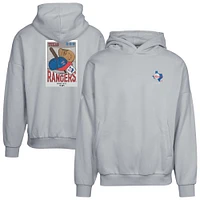 Sweat à capuche gris Texas Rangers Contact Pro Card pour homme Levelwear