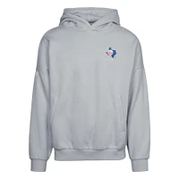 Sweat à capuche gris Texas Rangers Contact Pro Card pour homme Levelwear