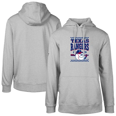 Men's Levelwear Gray Texas Rangers Podium Inaugural Pullover Hoodie