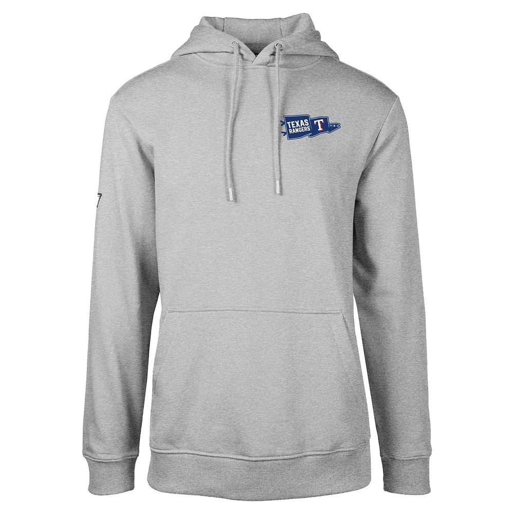Sweat à capuche gris Texas Rangers Podium Rafters pour homme Levelwear