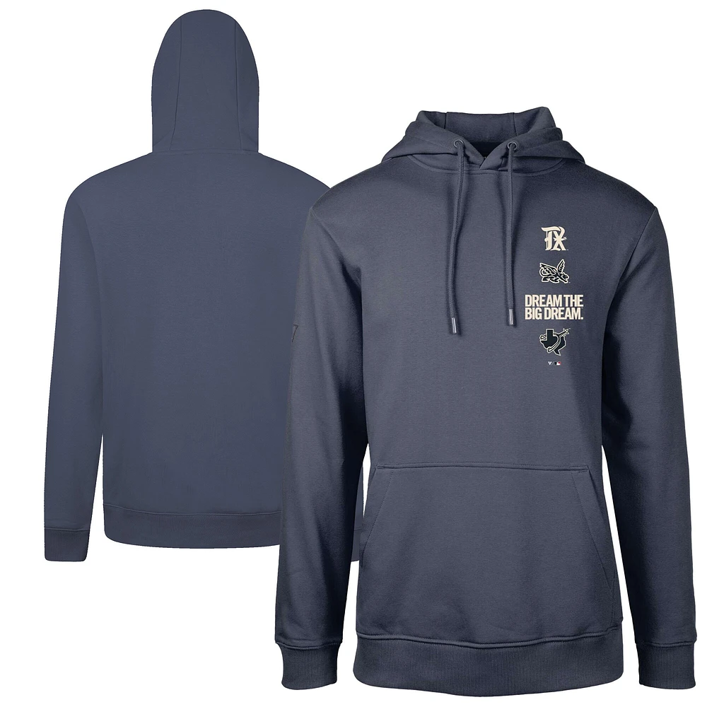 Sweat à capuche bleu marine Texas Rangers City Connect Podium Baseline pour homme Levelwear