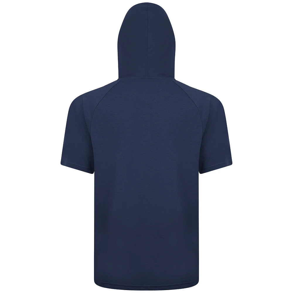 Men's Levelwear Navy Texas Rangers City Connect Relay No Hitter Short Sleeve Hoodie T-Shirt