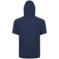 Men's Levelwear Navy Texas Rangers City Connect Relay No Hitter Short Sleeve Hoodie T-Shirt
