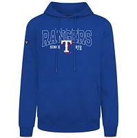 Men's Levelwear Royal Texas Rangers Accolade Podium Textbook Pullover Hoodie