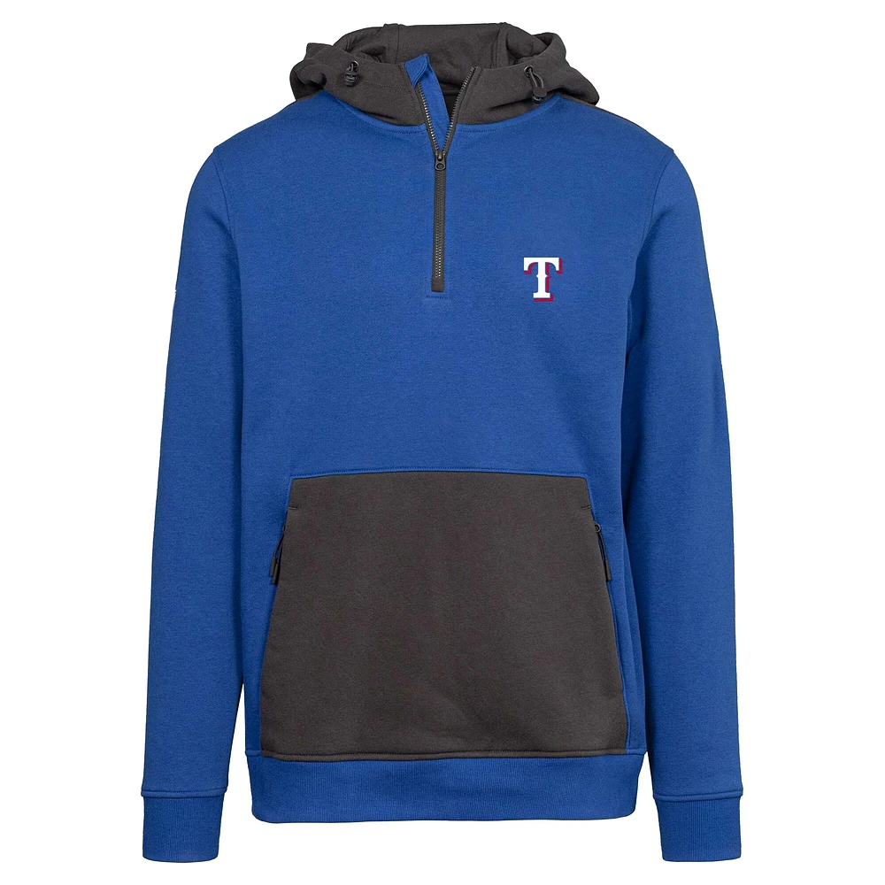 Men's Levelwear  Royal Texas Rangers Chicane Insignia 2.0 Quarter-Zip Hoodie