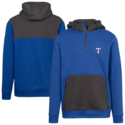 Men's Levelwear  Royal Texas Rangers Chicane Insignia 2.0 Quarter-Zip Hoodie