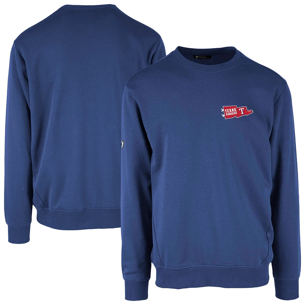 Men's Levelwear  Royal Texas Rangers Zane Rafters Pullover Sweatshirt