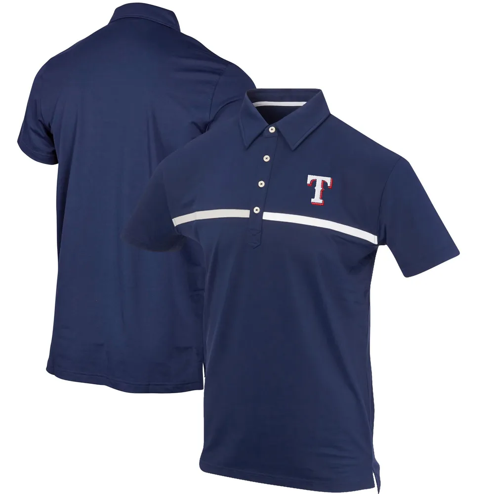 Lids Texas Rangers Color Blocked Stretch Polo - Navy