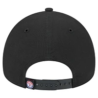 Men's New Era Black Texas Rangers 9FORTY A-Frame Adjustable Hat