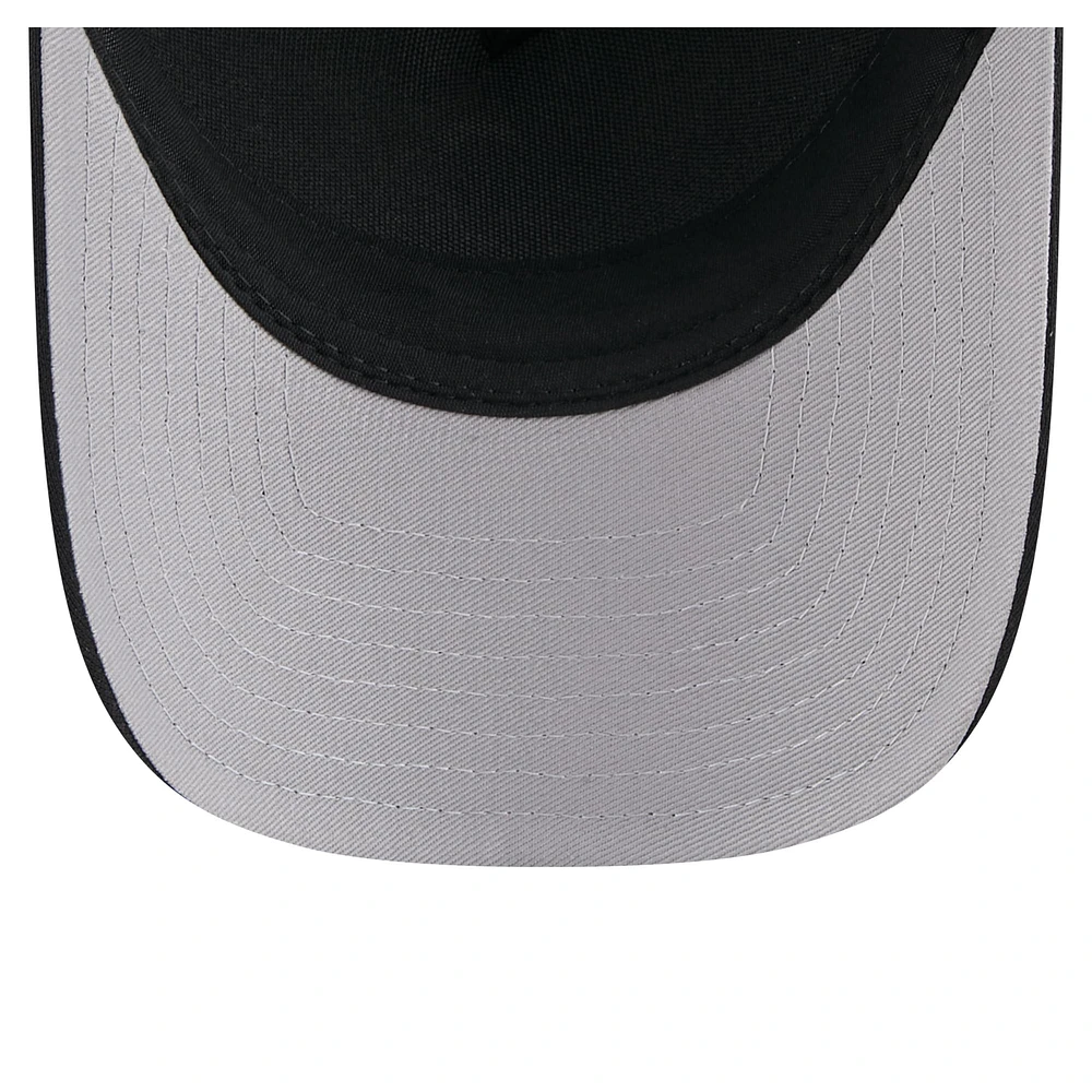 Casquette camionneur ajustable noire Texas Rangers City Initial 9FORTY pour homme de New Era