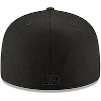 Men's New Era Black Texas Rangers Primary Logo Basic 59FIFTY Fitted Hat