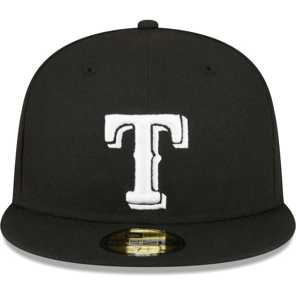 New Era Texas Rangers Fitted Grey Bottom Black White (1995 All Star Game  Embroidery)