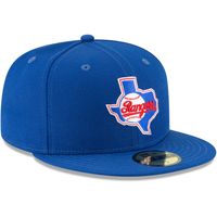 Men's New Era Blue Texas Rangers Cooperstown Collection Wool 59FIFTY Fitted Hat