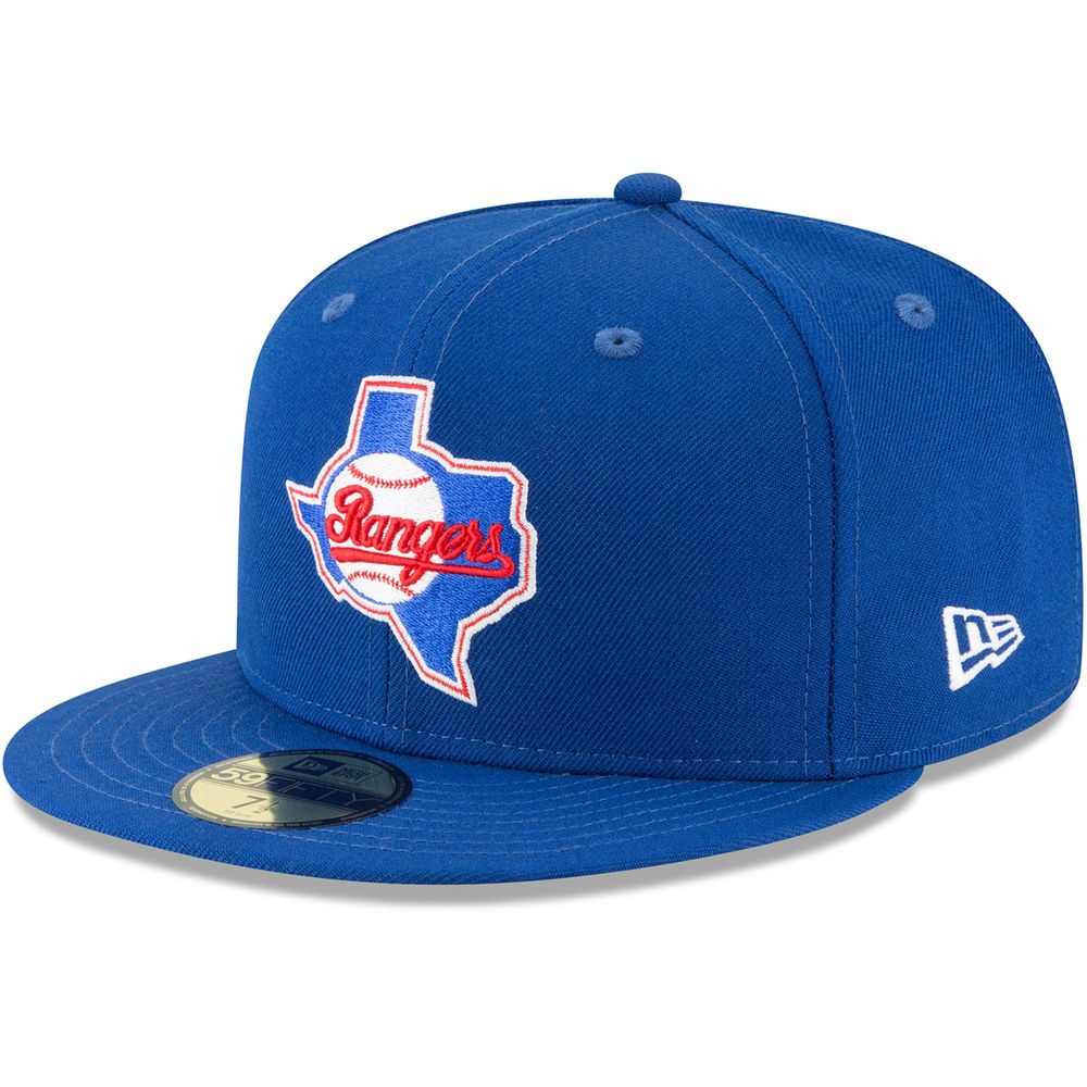 Men's New Era Blue Texas Rangers Cooperstown Collection Wool 59FIFTY Fitted Hat