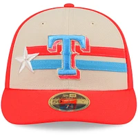 Casquette ajustée 59FIFTY à profil bas de la MLB des Texas Rangers 2024 New Era pour hommes