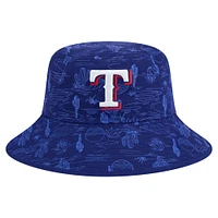 Men's New Era  Dark Blue Texas Rangers 2025 Spring Training All Over Print Bucket Hat