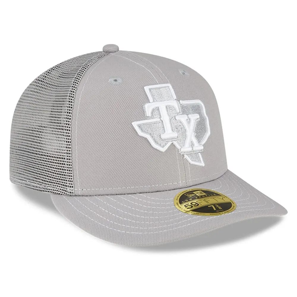 New Era Texas Rangers Gray Grayed Out Neo 39THIRTY Flex Hat Size: Extra Large