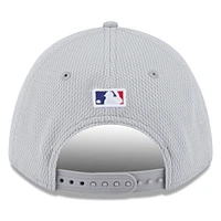 Men's New Era Gray Texas Rangers 2025 MLB Clubhouse 9FORTY M-Crown Adjustable Hat