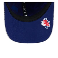 Men's New Era Gray Texas Rangers 2025 MLB Clubhouse 9FORTY M-Crown Adjustable Hat
