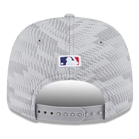 Men's New Era Gray Texas Rangers 2025 MLB Clubhouse 9SEVENTY Stretch-Snap Hat