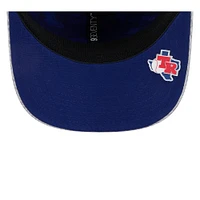 Men's New Era Gray Texas Rangers 2025 MLB Clubhouse 9SEVENTY Stretch-Snap Hat