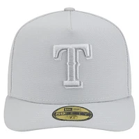 Men's New Era  Gray Texas Rangers Colorpack 59FIFTY Fitted Hat