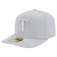 Men's New Era  Gray Texas Rangers Colorpack 59FIFTY Fitted Hat