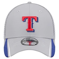 Casquette Flex-Fit Linear 39THIRTY Texas Rangers de New Era pour homme, gris