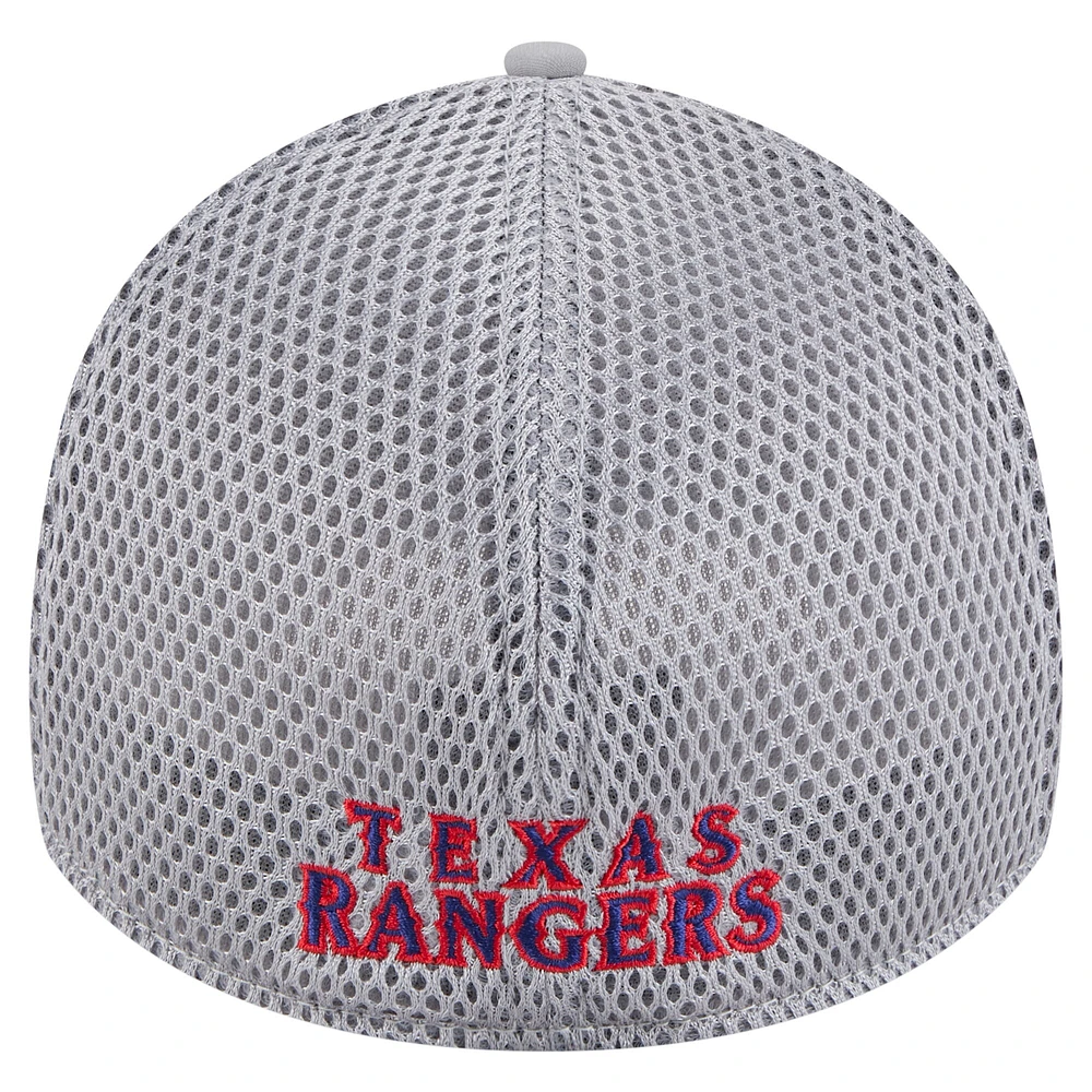 Casquette Flex-Fit Linear 39THIRTY Texas Rangers de New Era pour homme, gris