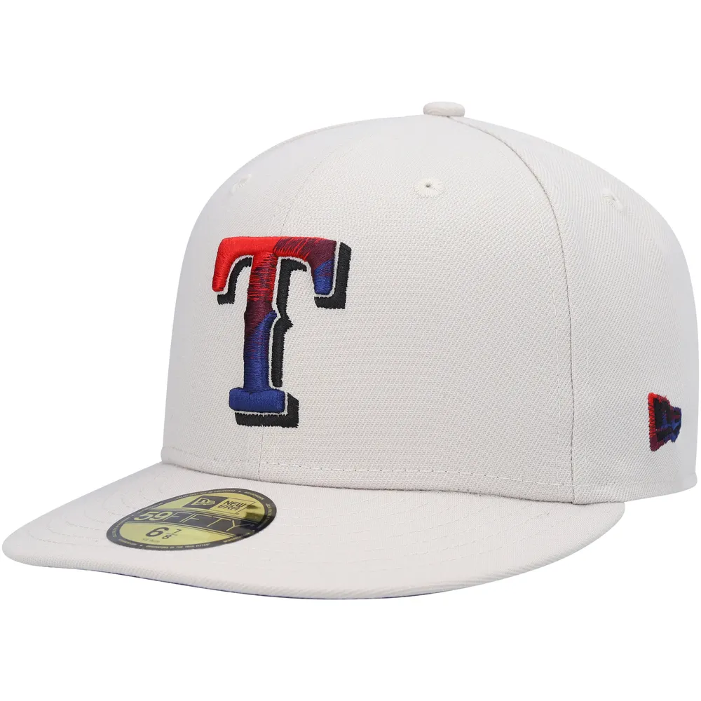 Texas Rangers New Era Stone Dim Undervisor 59FIFTY Fitted Hat - Khaki